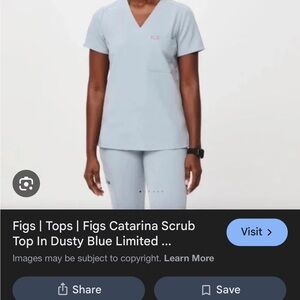 Figs yola skinny pants in Dusty Blue